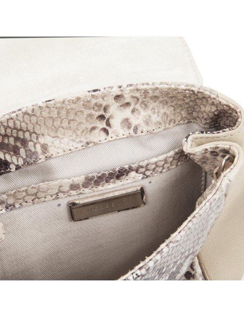 Petit sac JACKIE SMITH bi-matière cuir et python