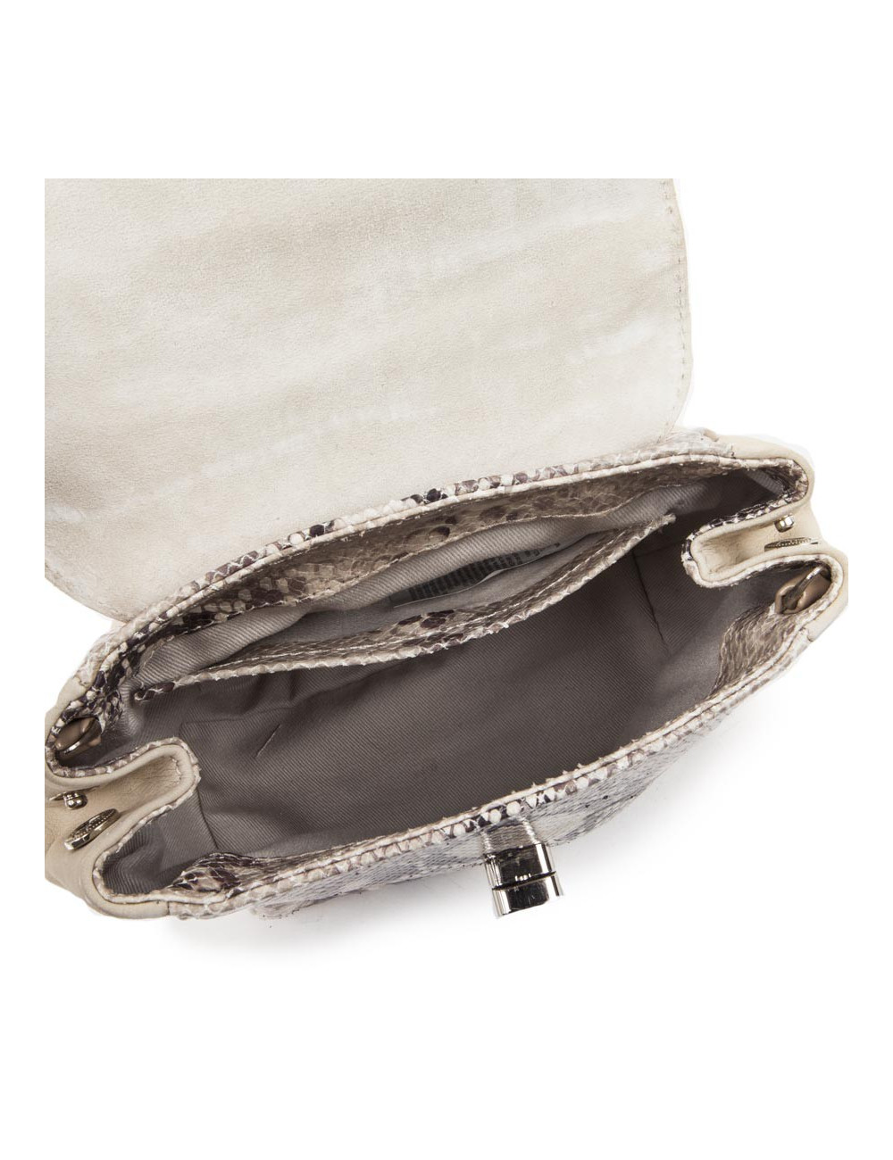 Petit sac JACKIE SMITH bi-matière cuir et python