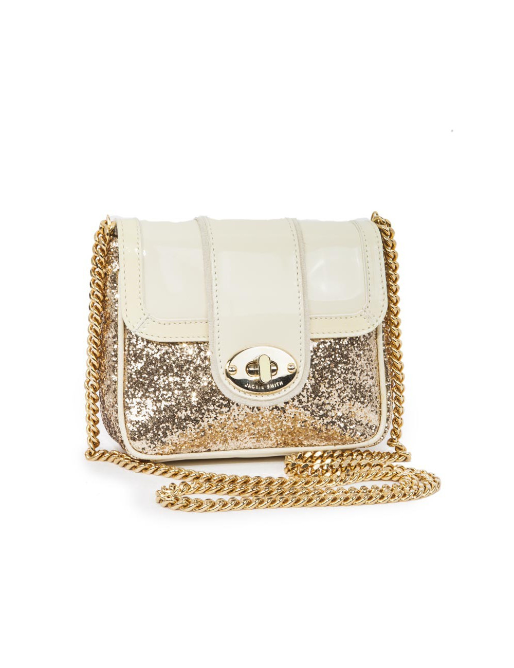 Petit sac JACKIE SMITH en cuir et doré
