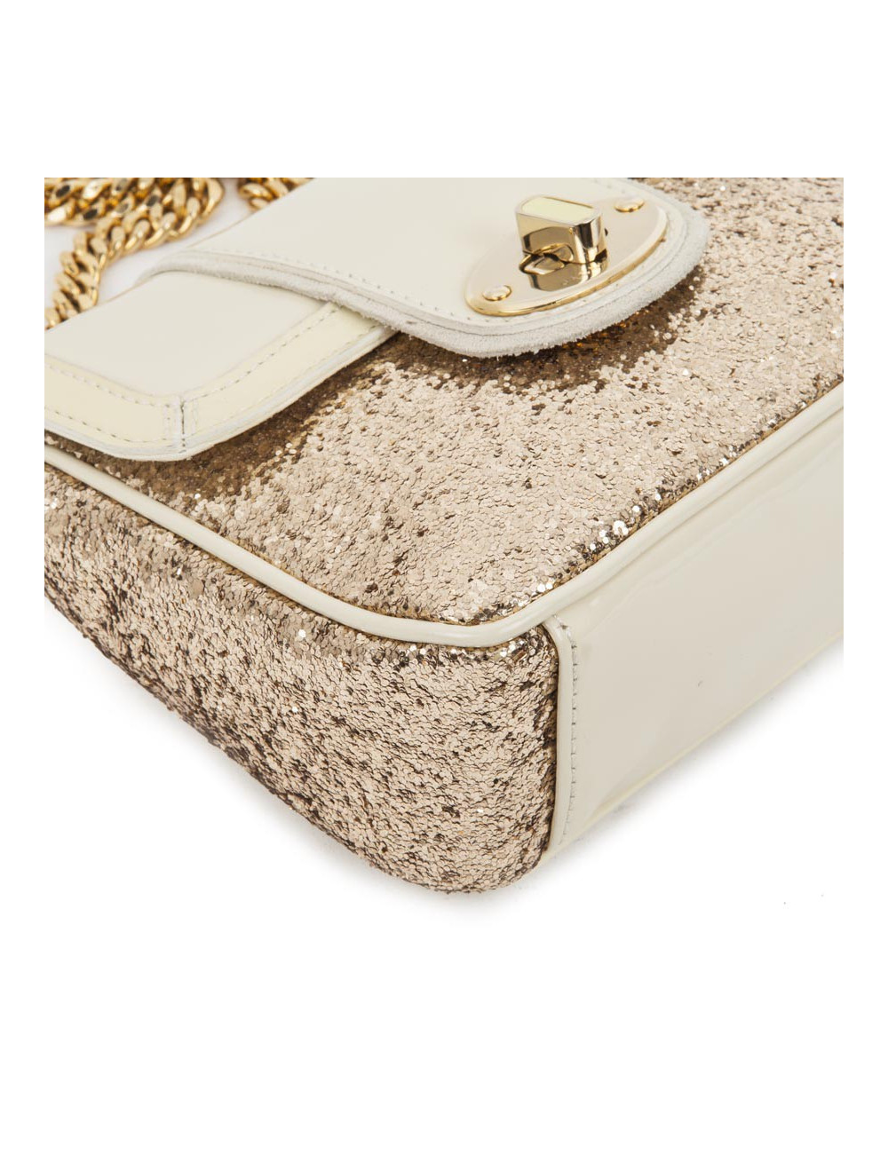 Petit sac JACKIE SMITH en cuir et doré