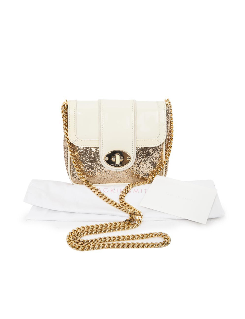 Petit sac JACKIE SMITH en cuir et doré