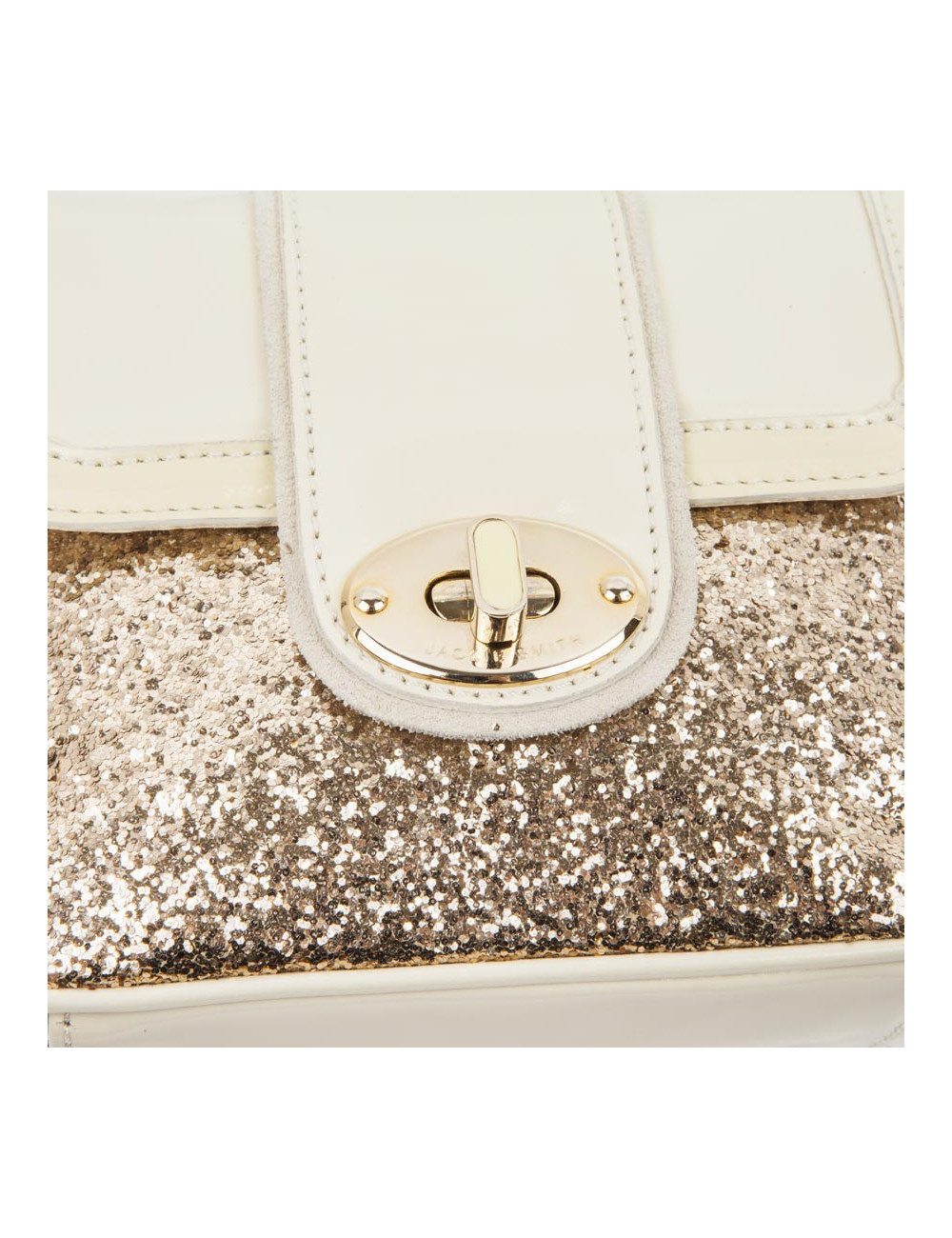 Petit sac JACKIE SMITH en cuir et doré