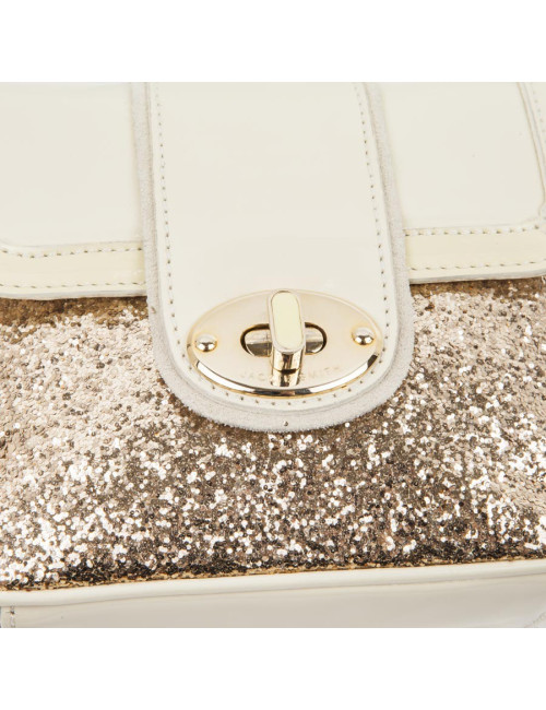 Petit sac JACKIE SMITH en cuir et doré