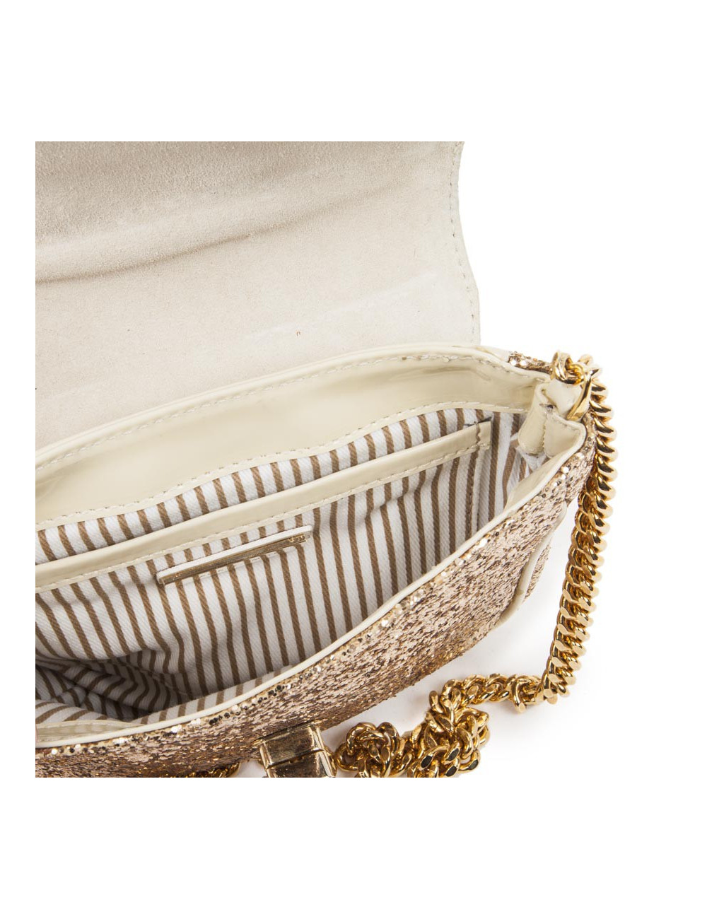 Petit sac JACKIE SMITH en cuir et doré