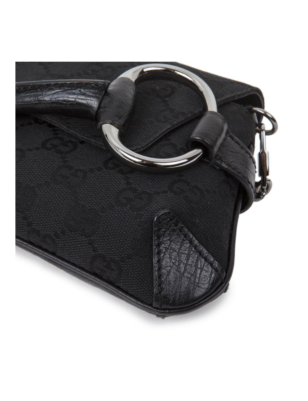 Sac GUCCI cuir monogram avec boucle mors