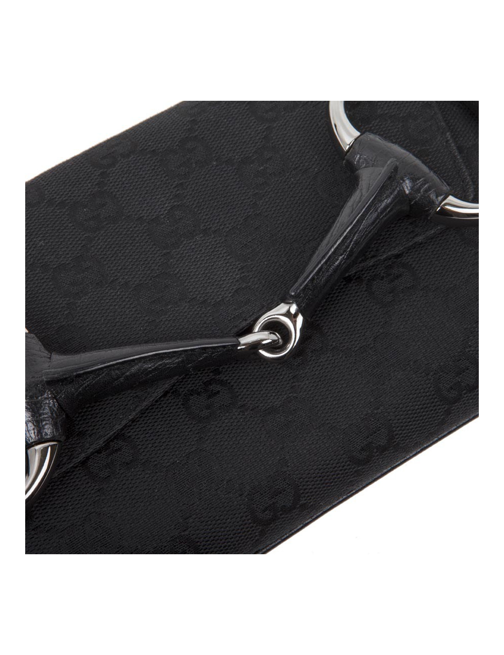 Sac GUCCI cuir monogram avec boucle mors