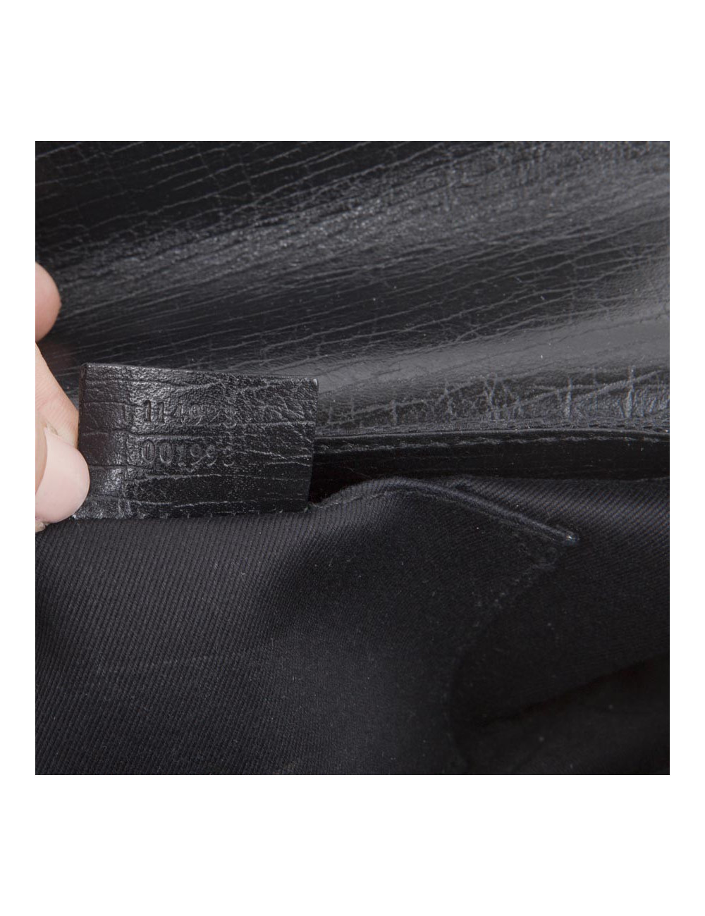 Sac GUCCI cuir monogram avec boucle mors