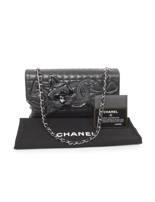Wand CHANEL black quilted lambskin bag