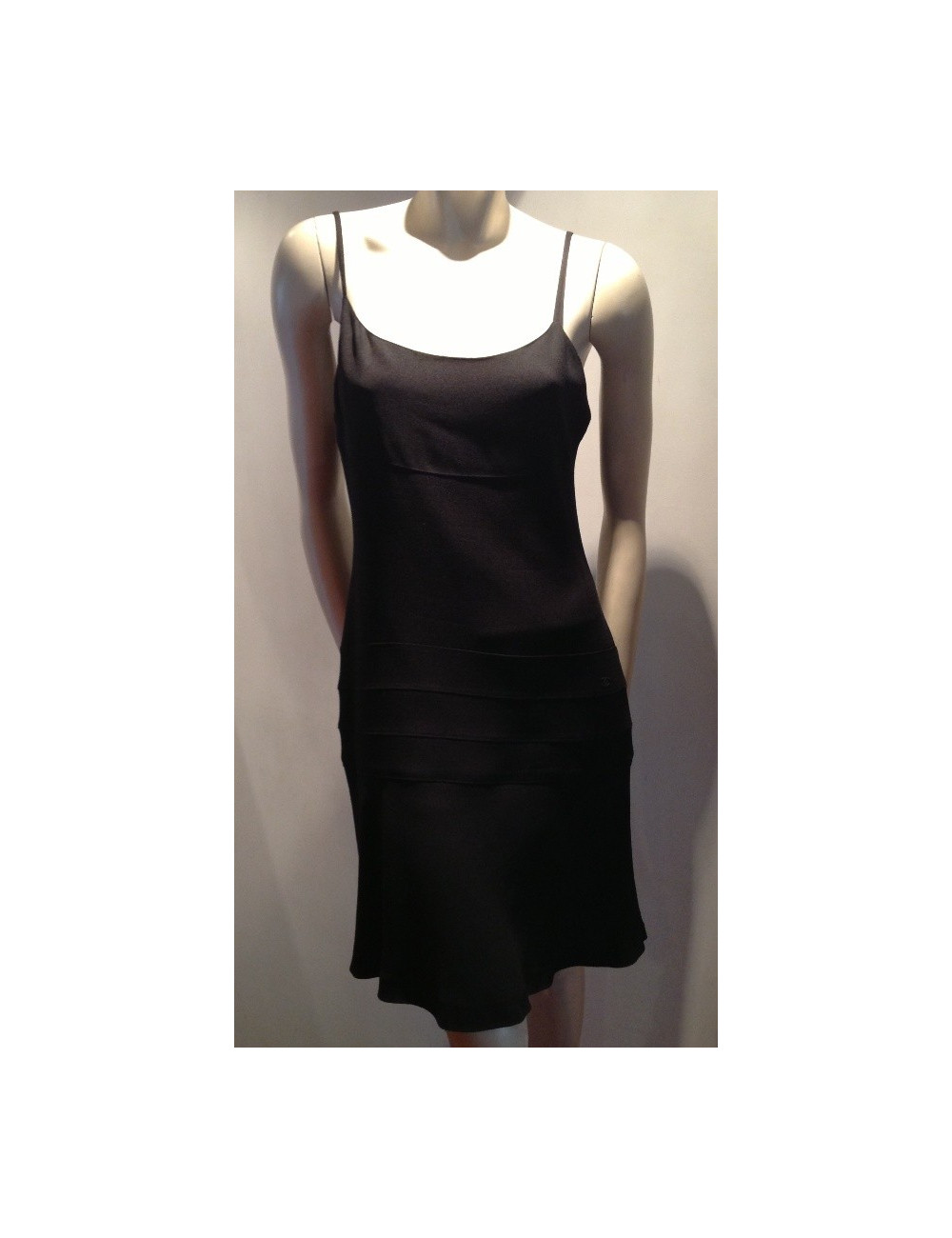 Robe + veste CHANEL twin set noir