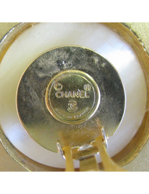 Boucles d'oreille clips Chanel couture vintage