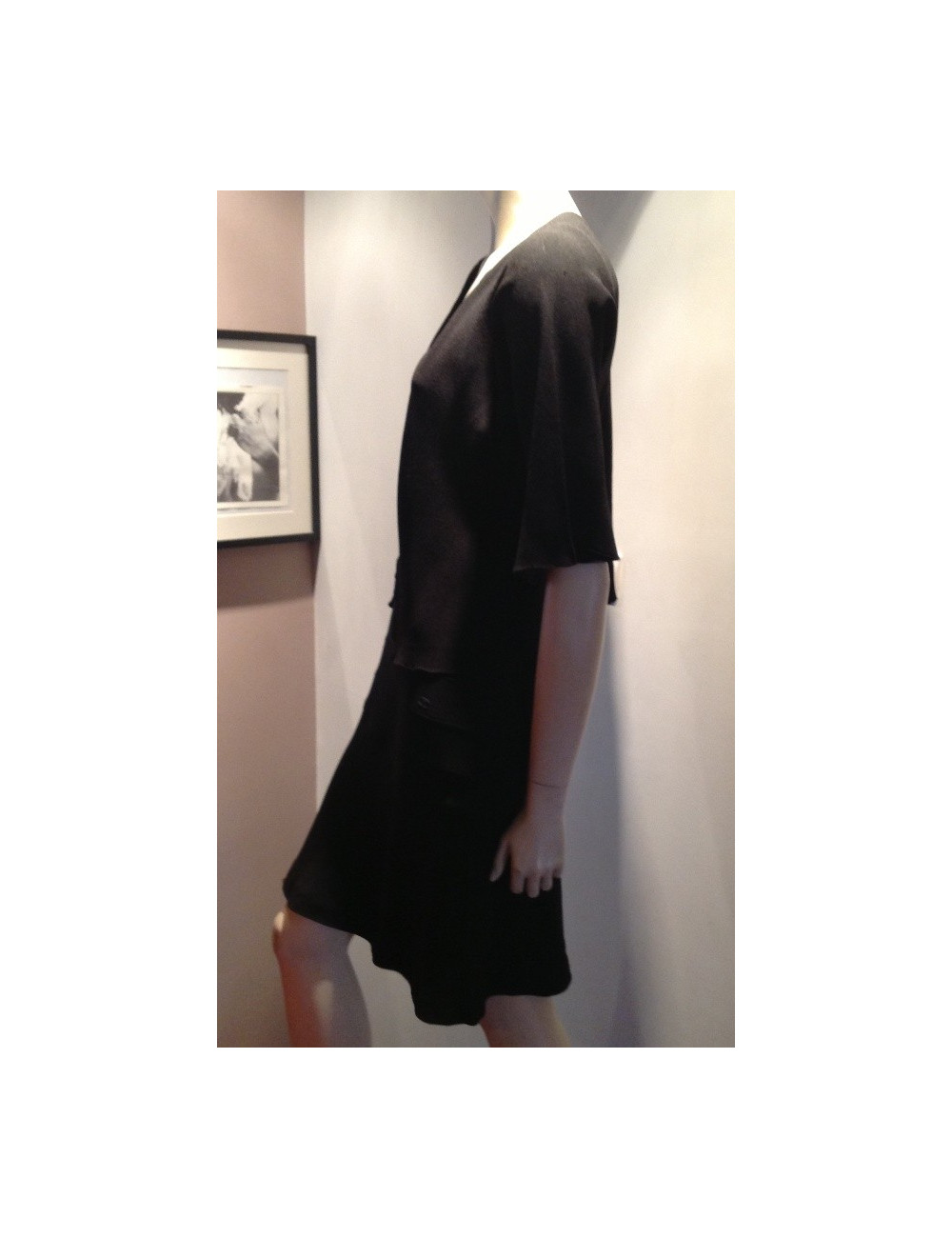 Robe + veste CHANEL twin set noir