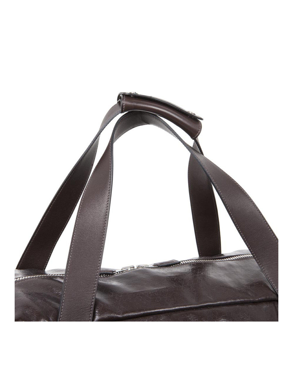 Sac Weekend HERMES cuir et amazonia marron