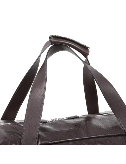 Sac Weekend HERMES cuir et amazonia marron