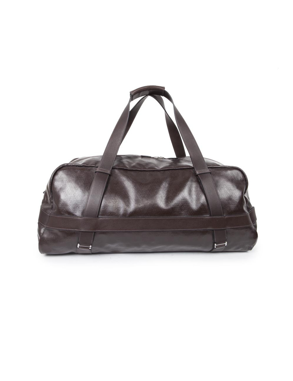 Sac Weekend HERMES cuir et amazonia marron
