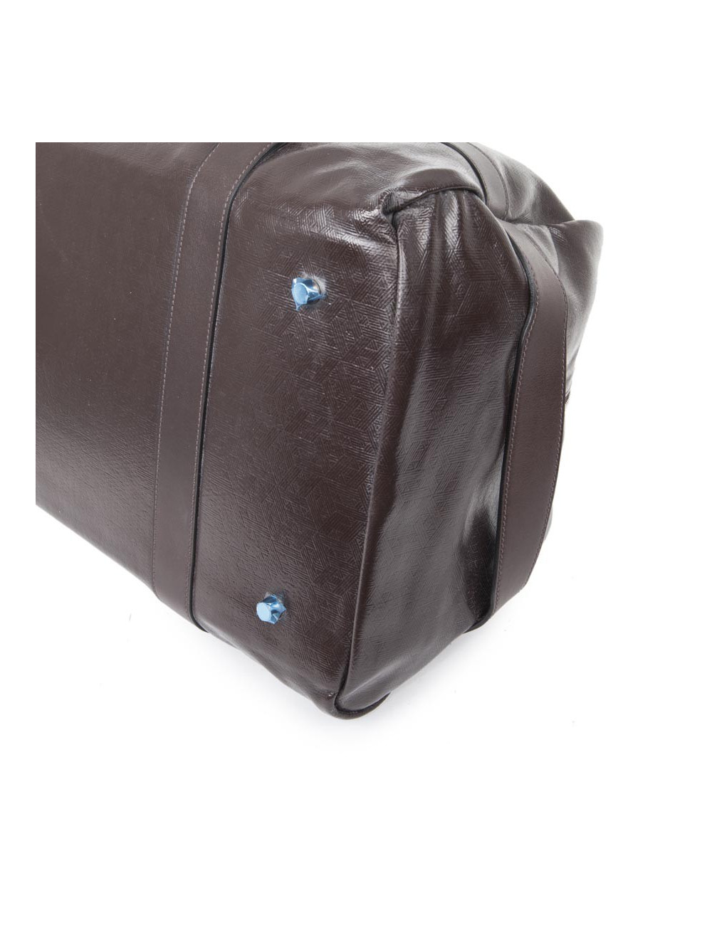 Sac Weekend HERMES cuir et amazonia marron