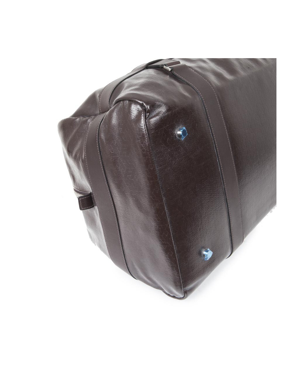 Sac Weekend HERMES cuir et amazonia marron