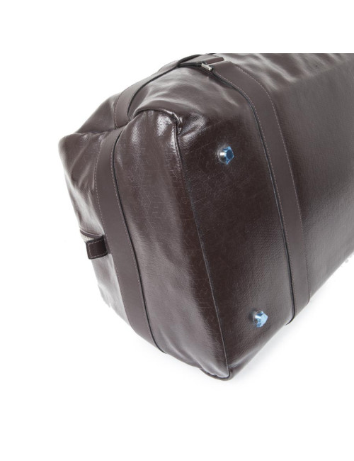 Sac Weekend HERMES cuir et amazonia marron