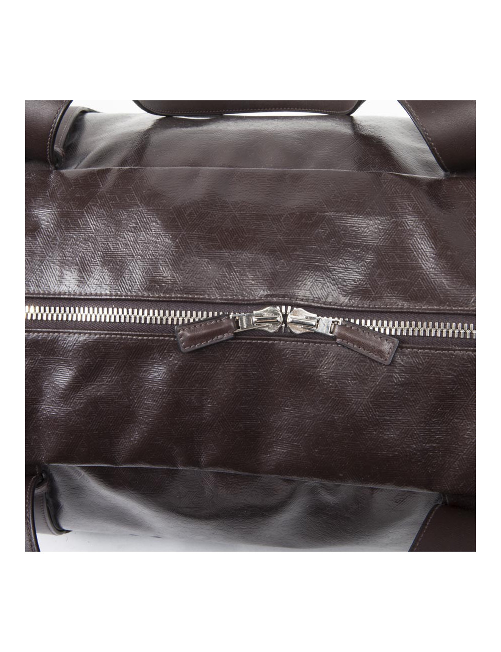 Sac Weekend HERMES cuir et amazonia marron