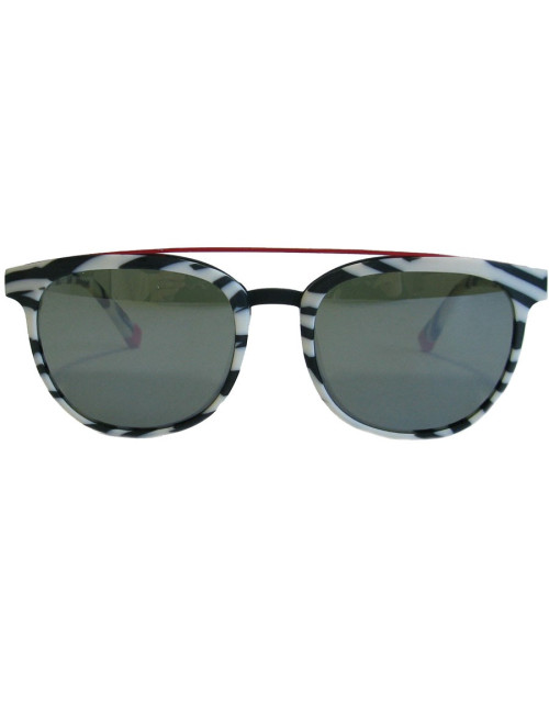 Etnia Barcelona plexi sunglasses with zebra pattern