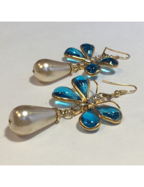 Boucles d'oreille clous MARGUERITE DE VALOIS 