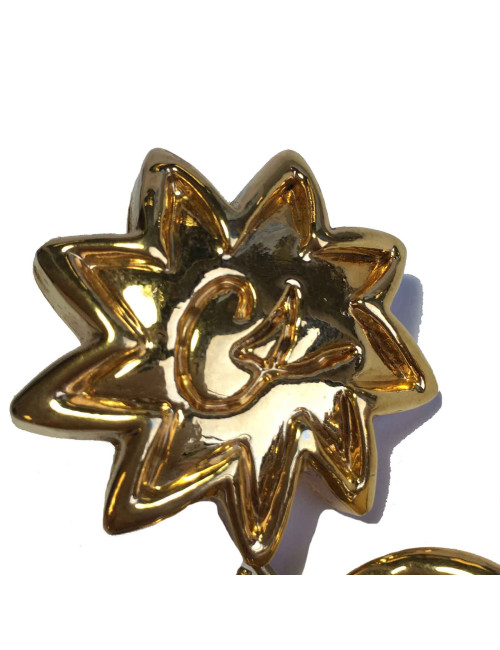 Boucles d'oreille clips CHRISTIAN LACROIX pendantes coeur