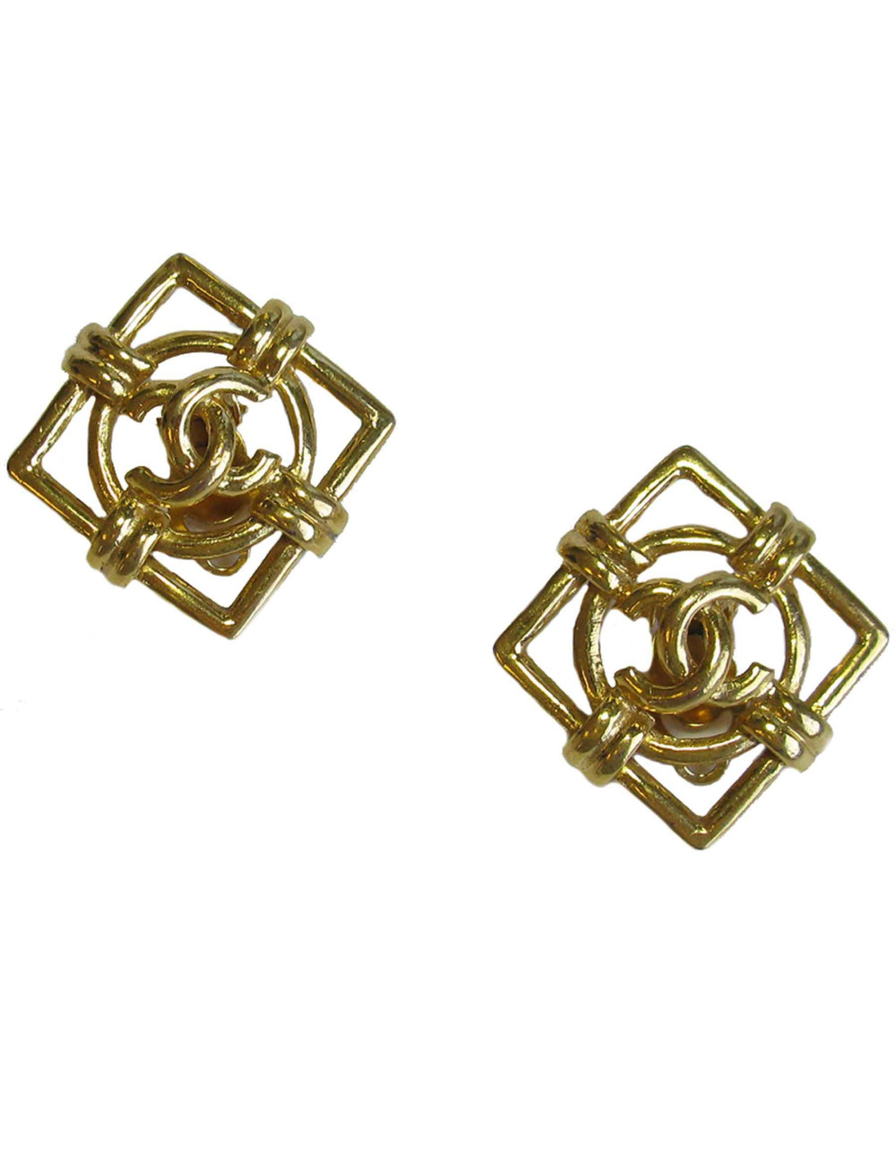 Boucles d"oreille  clips CHANEL Vintage 