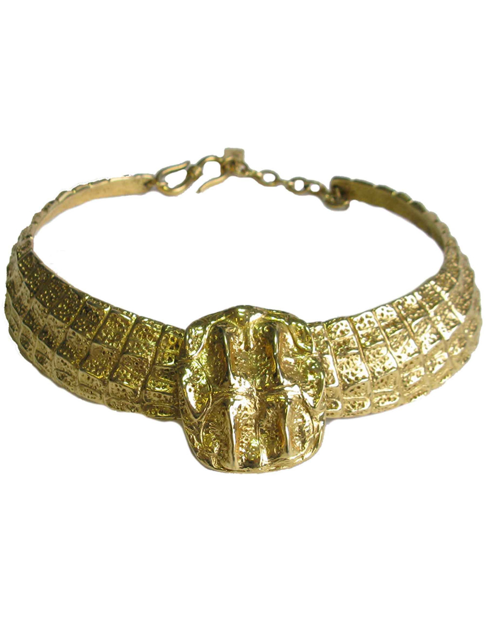 YLS YVES SAINT LAURENT choker necklace in gilded metal