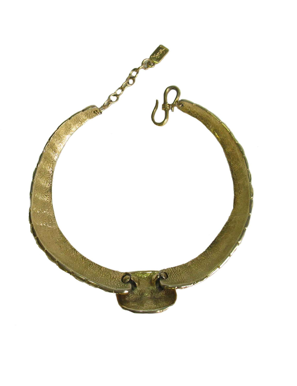 YLS YVES SAINT LAURENT choker necklace in gilded metal