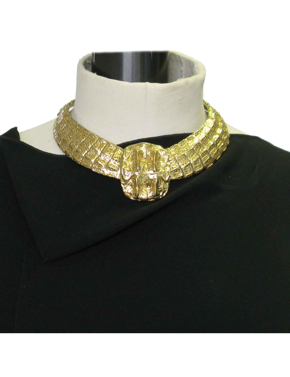 YLS YVES SAINT LAURENT choker necklace in gilded metal