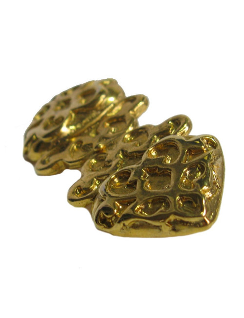 Broche métal doré à l'or fin Vintage