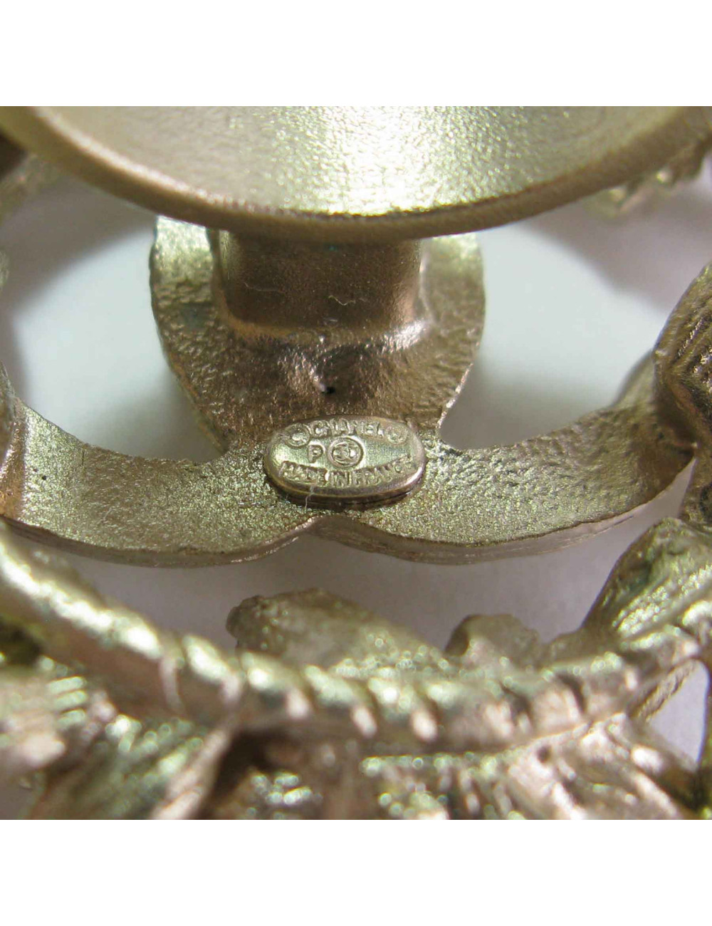 CHANEL crown ear of wheat ring in gilded metal size 53FR