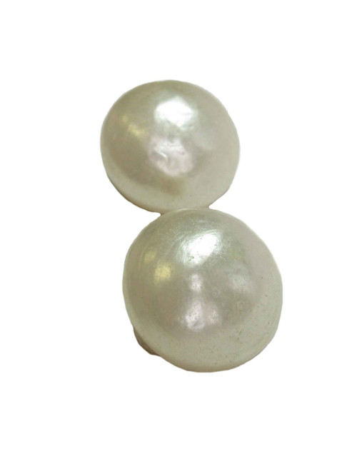 Boucles d'oreille clips perles nacrées