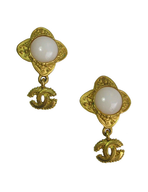 Boucles d'oreille Clips CHANEL vintage
