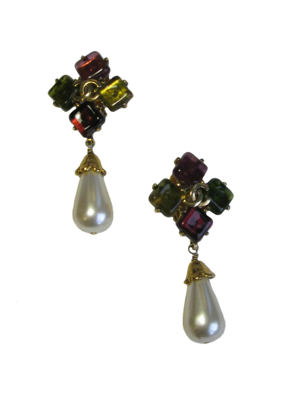 Boucles d'oreille clips CHANEL Vintage