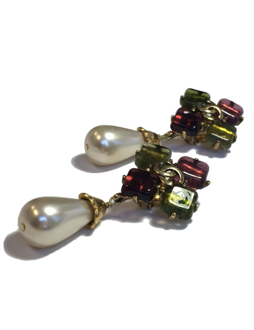 Boucles d'oreille clips CHANEL Vintage