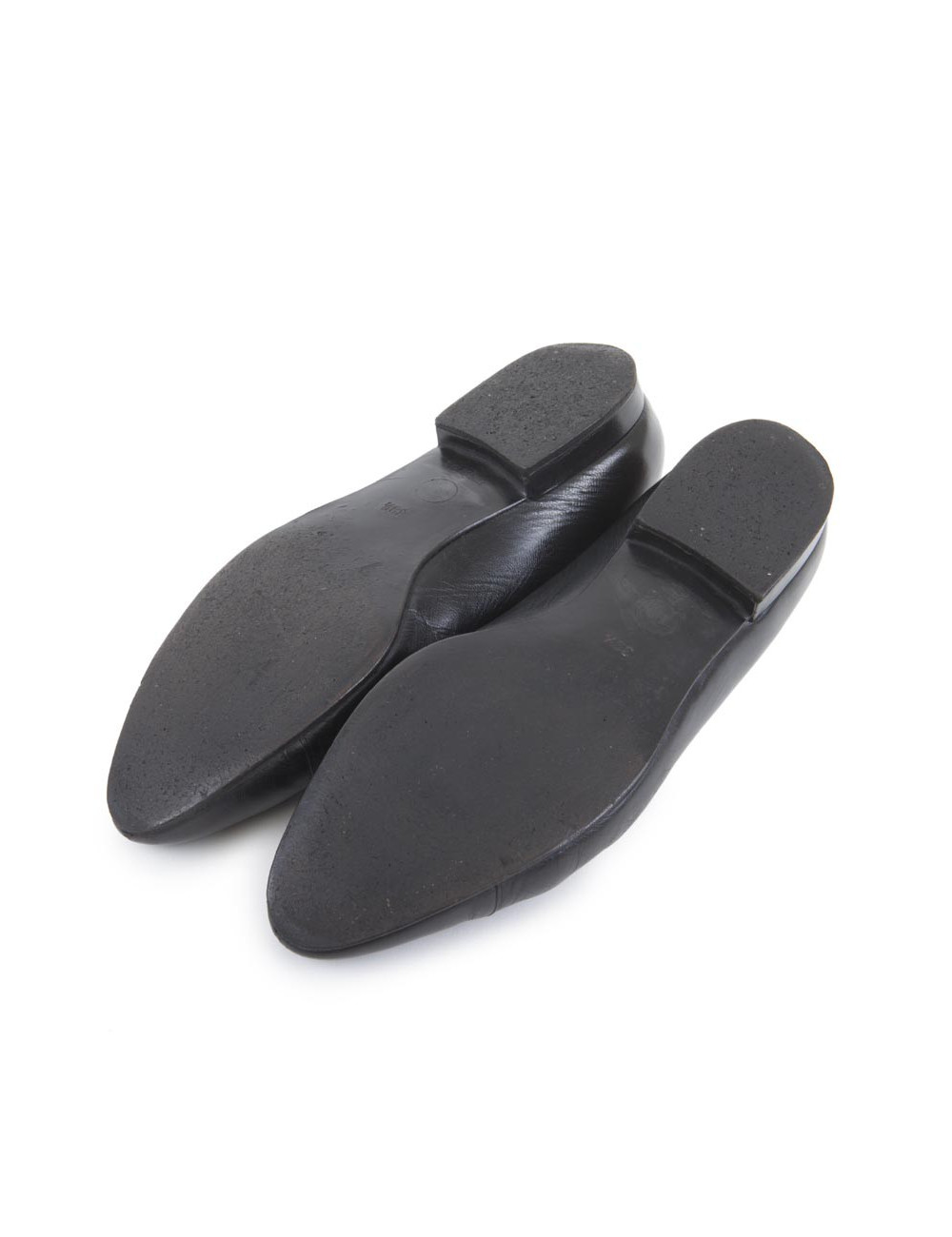 Ballerines CHANEL T 39.5 cuir d'agneau noir