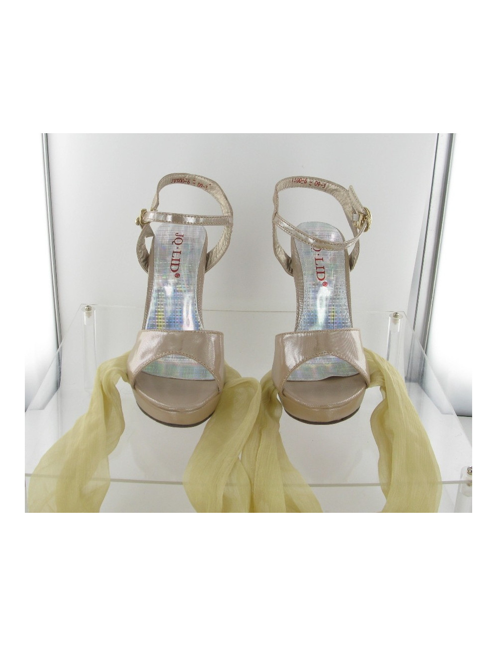 Open pumps powder pink lurex JQ. LID