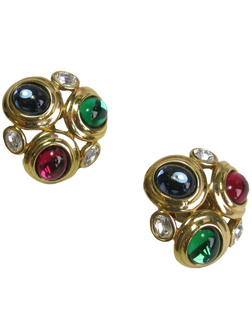 Boucles d'oreille clips MONET Vintage