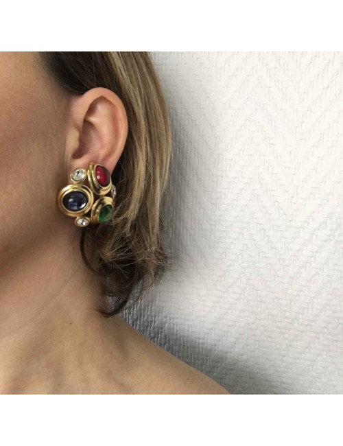 Boucles d'oreille clips MONET Vintage