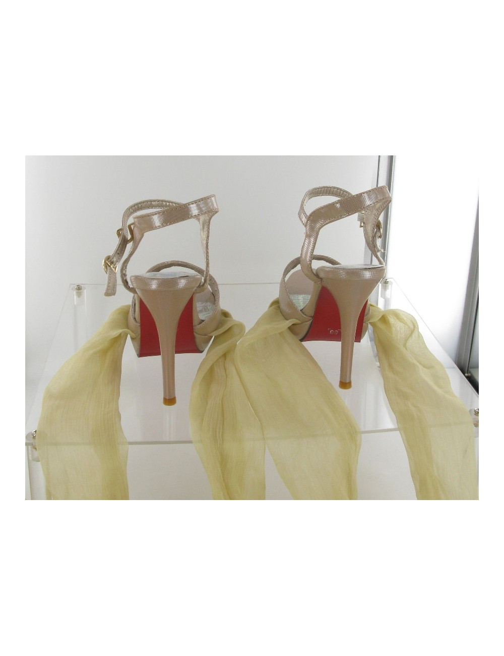 Open pumps powder pink lurex JQ. LID