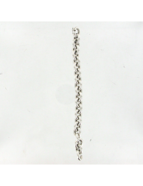 Bracelet en argent massif non signé
