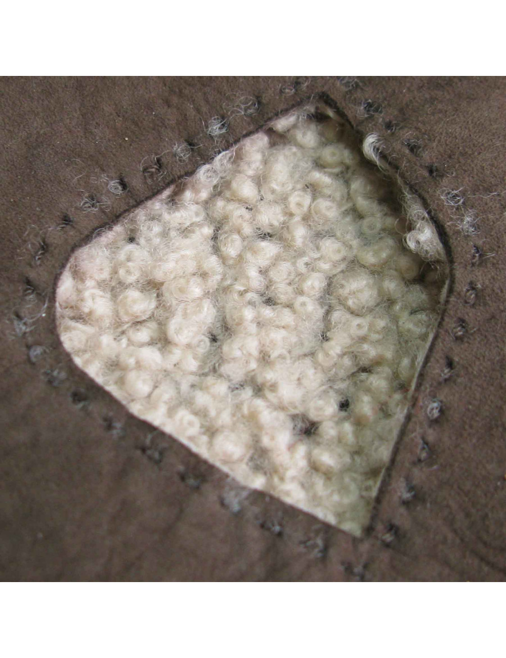 Mitaines HERMES en peau retournée T7,5