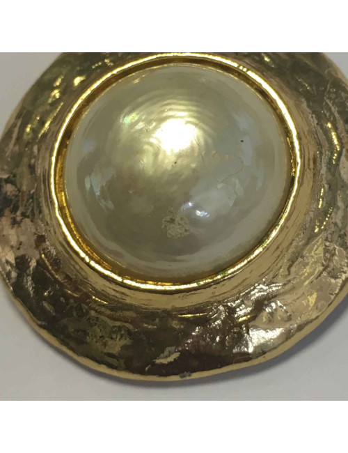 Boucles d'oreille clips YSL SAINT LAURENT vintage