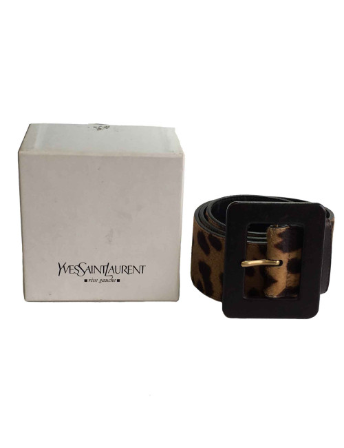 xxx Ceinture  YSL YVES SAINT LAURENT T85 poulain façon léopard