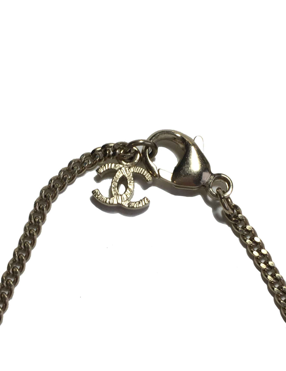 Collier CHANEL pendentif boule 