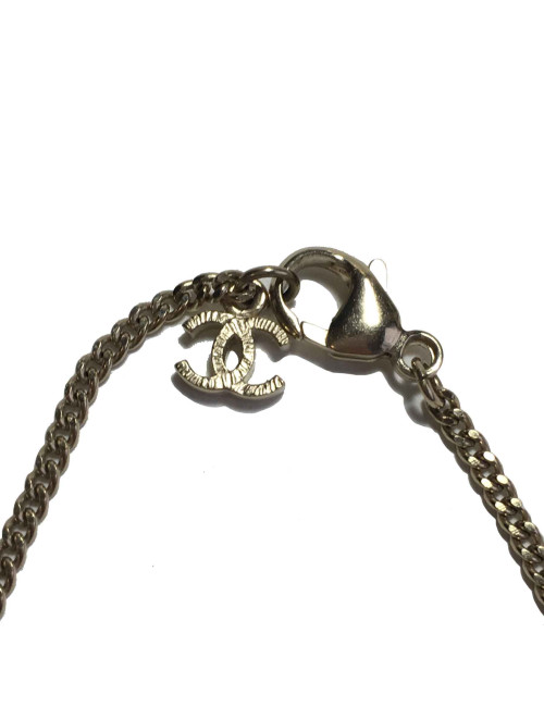 Collier CHANEL pendentif boule 