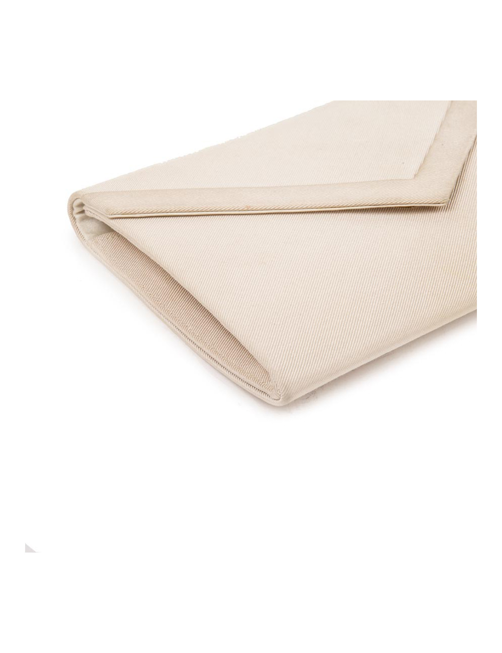 Pochette CHRISTIAN DIOR satin duchesse beige Vintage