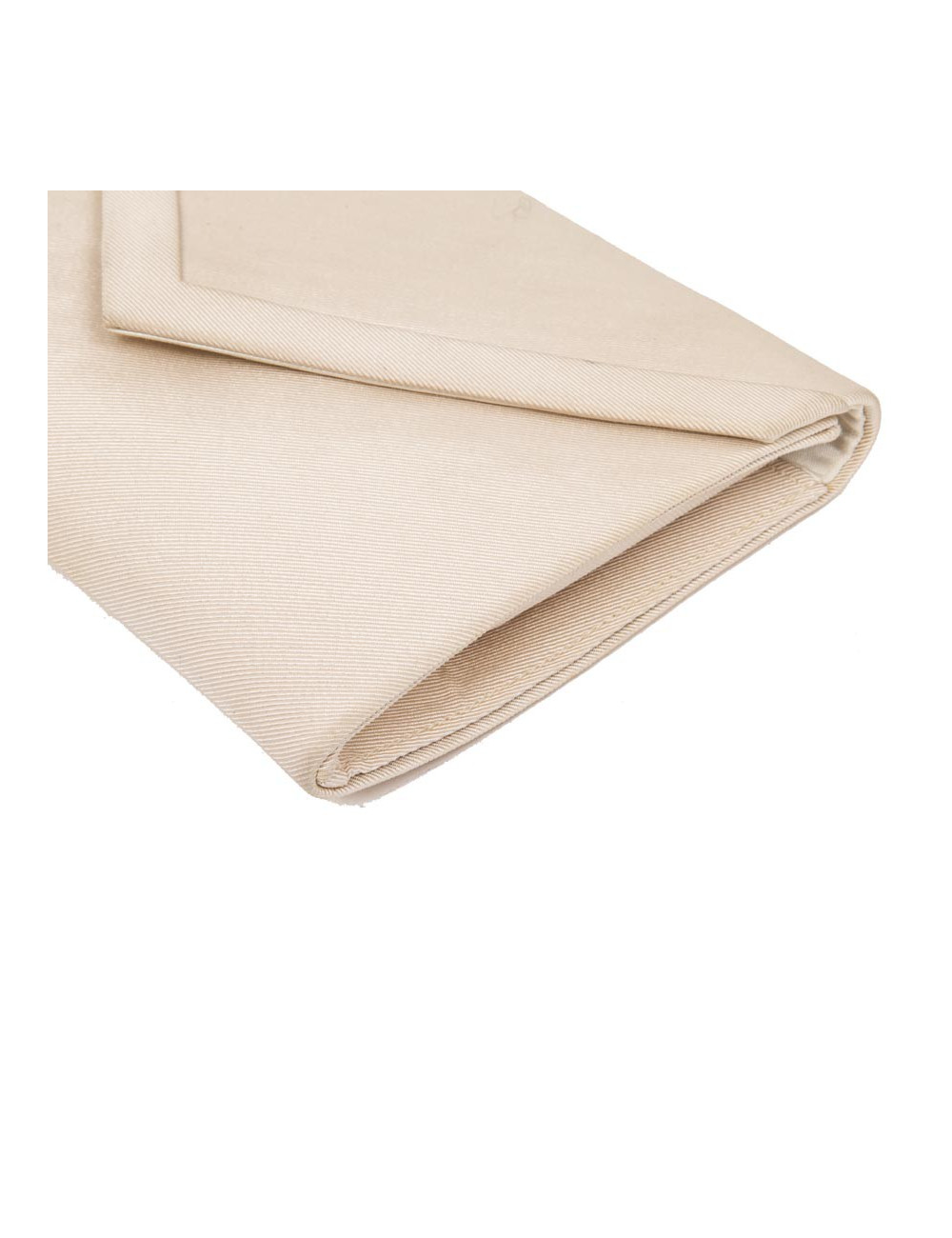 CHRISTIAN DIOR vintage clutch in ivory satin