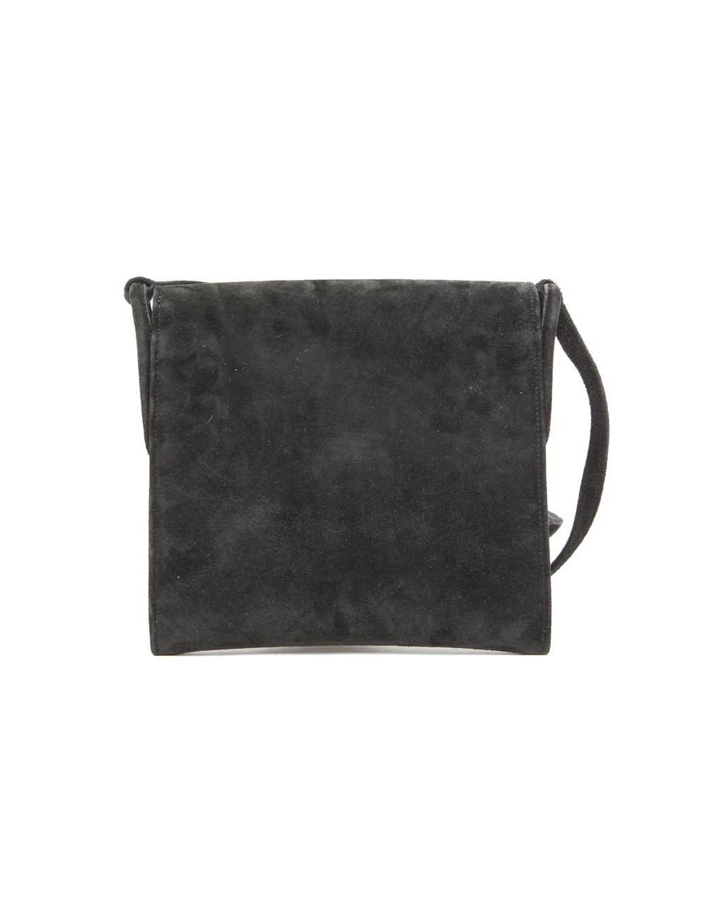 HERMES vintage clutch in black suede