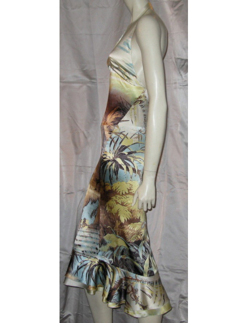 Robe ROBERTO CAVALLI en soie imprimée